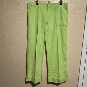 Lilly Pulitzer‎ Linen & Cotton Blend Pants Size Medium